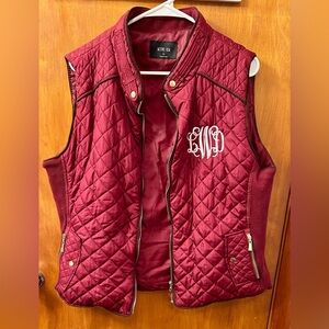 Active USA Burgundy Quilted Vest
